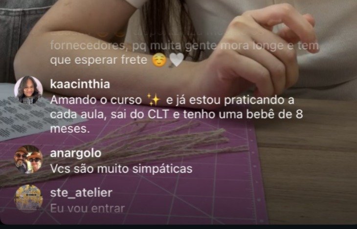Depoimento de aluna do Método M de Maria