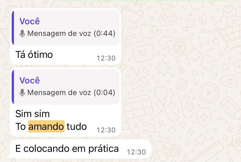 Depoimento de aluna do Método M de Maria